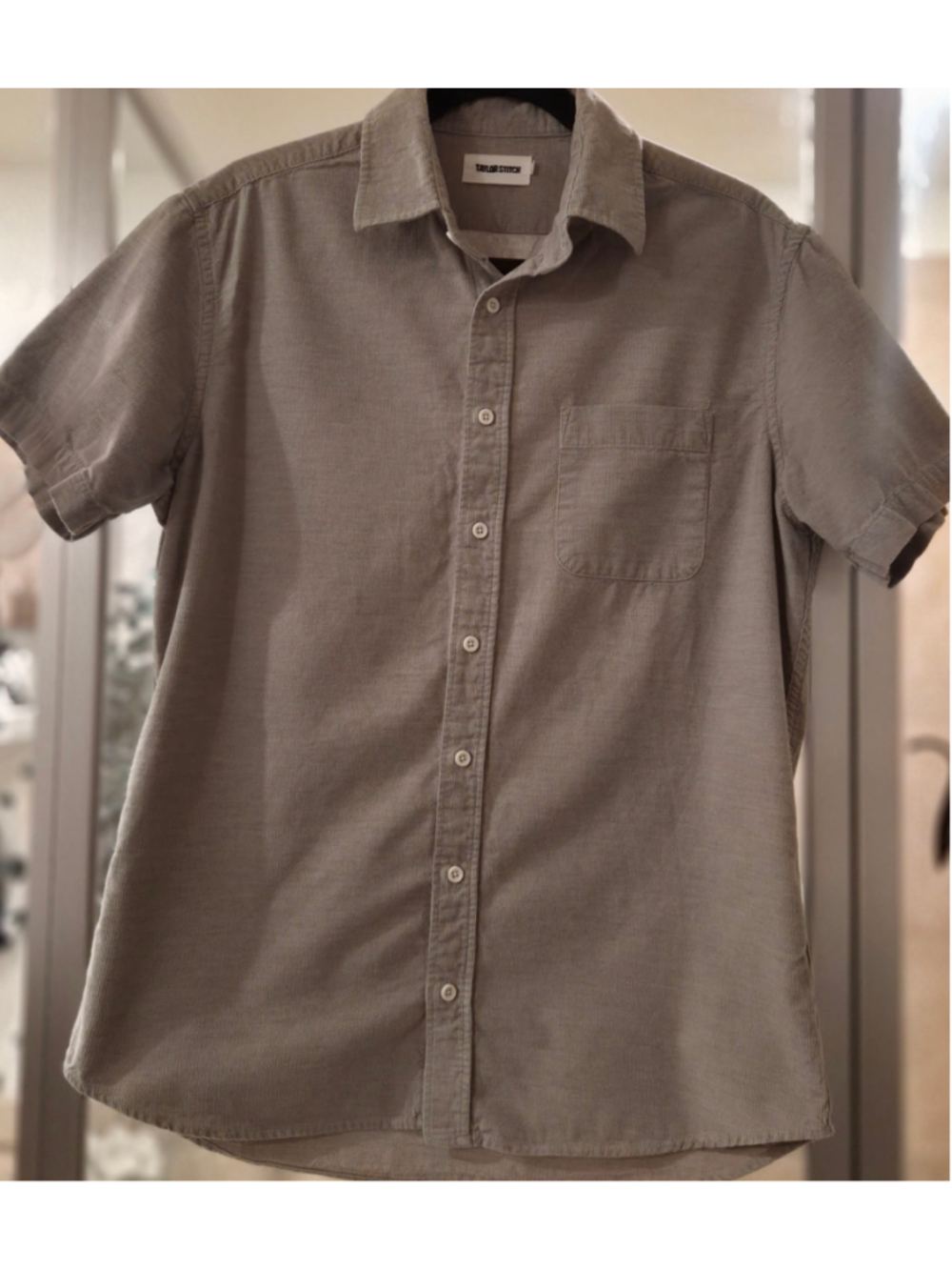 On-Trend Men's Taylor Stitch Casual Button Down Shirt Size M Grey Stylish & Cute